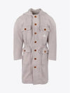 ORB Embroidered Cotton Single Coat Grey Mink - VIVIENNE WESTWOOD - BALAAN 2