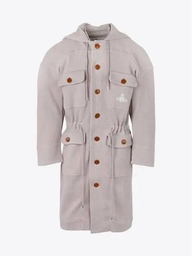 ORB Embroidered Cotton Single Coat Grey Mink - VIVIENNE WESTWOOD - BALAAN 2