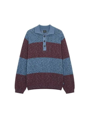 PS Stripe Bokashi Sweater Blue 271257 - PAUL SMITH - BALAAN 1