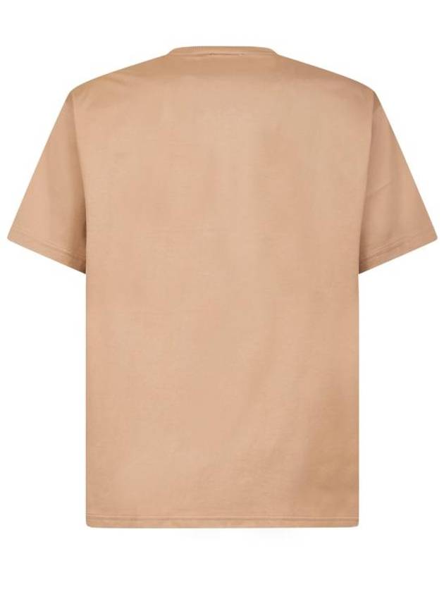 Oversized Logo Short Sleeve T-Shirt Camel - BURBERRY - BALAAN 3