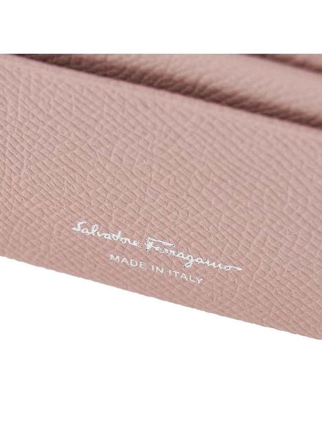 Gancini Card Wallet Pink - SALVATORE FERRAGAMO - BALAAN 8