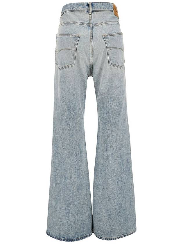 High Waist Wide Leg Jeans Blue - BALENCIAGA - BALAAN 3