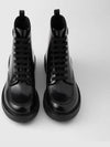 Brushed leather ankle boots black - PRADA - BALAAN 4