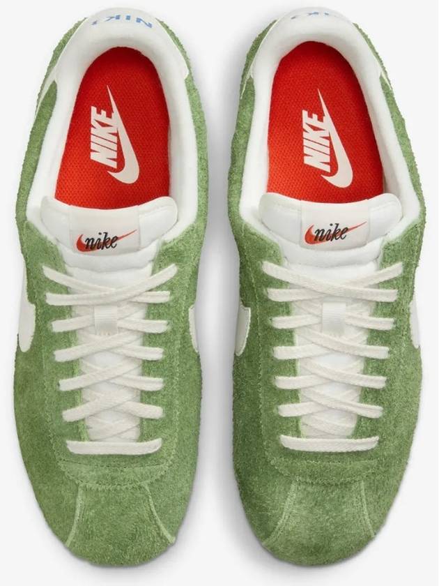 Cortez Low Top Sneakers Green Suede - NIKE - BALAAN 5