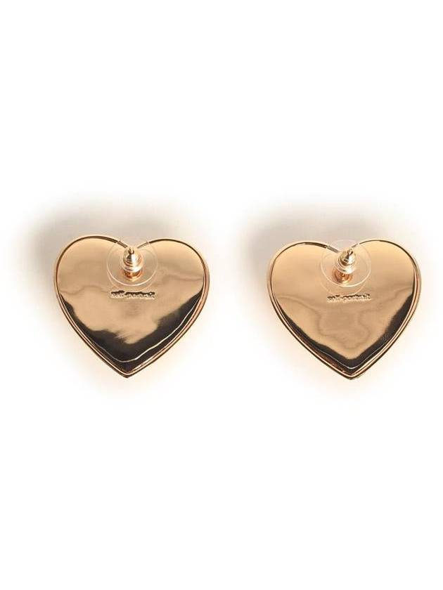 Self-Portrait Heart' Gold-Plated Brass Earrings - SELF PORTRAIT - BALAAN 2