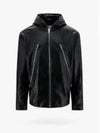 Zipper Hooded Leather Jacket Black - MAISON MARGIELA - BALAAN 2