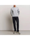 Diagonal Raised Fleece Lens Sweatshirt Grey - CP COMPANY - BALAAN 3