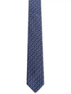 Gator Silk Tie Navy - SALVATORE FERRAGAMO - BALAAN 2