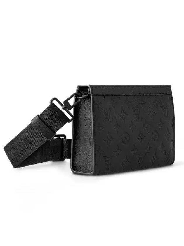 Gaston Wearable Monogram Leather Cross Bag Black - LOUIS VUITTON - BALAAN 3