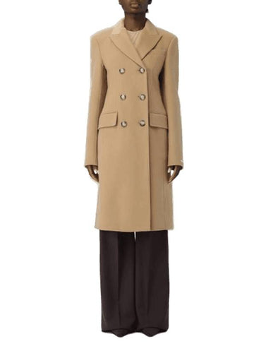 Selim Wool Double Coat Beige - MAX MARA SPORTMAX - BALAAN 1