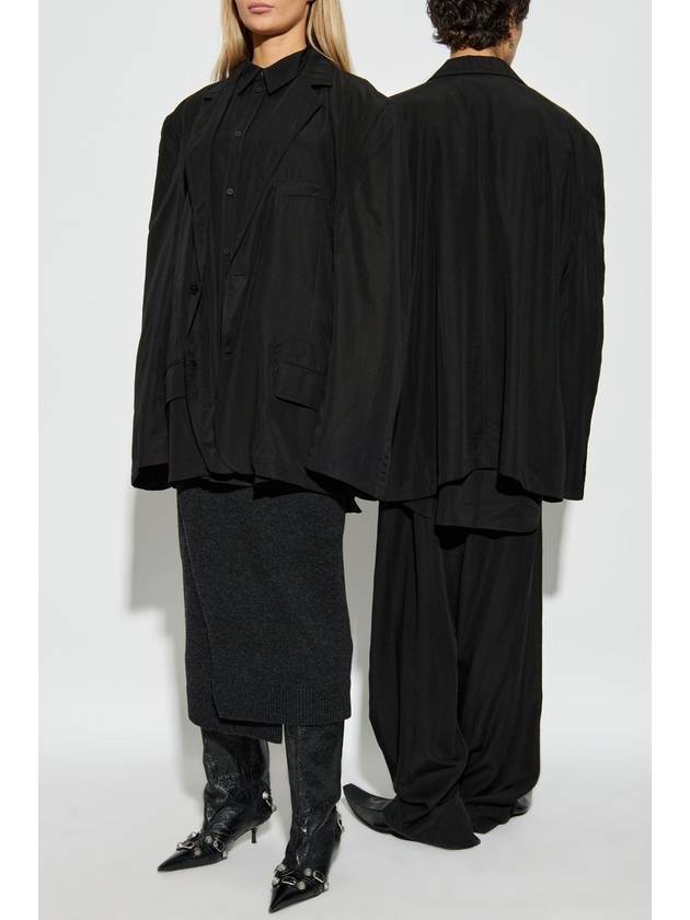 Balenciaga Blazer In Oversize Style, Unisex, Black - BALENCIAGA - BALAAN 2