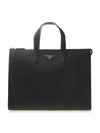 Saffiano Brief Case Black - PRADA - BALAAN 1