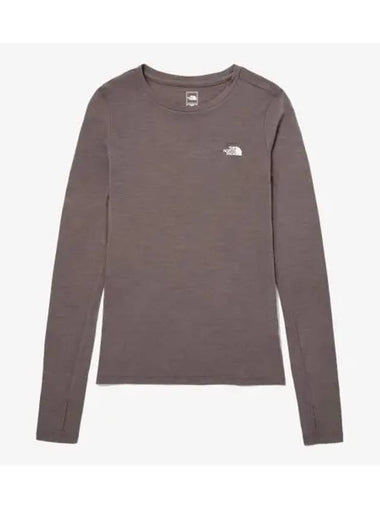 The North Face NT7TP90C Women s Merino Wool Long Sleeve Crew - THE NORTH FACE - BALAAN 1