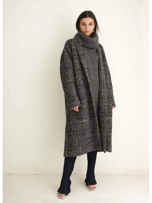 ELAYO wool check coat black 20AMA0770 20A022E - ISABEL MARANT - BALAAN 8