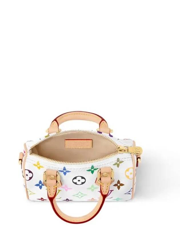 Takashi Murakami Nano Speedy Tote Bag Blanc - LOUIS VUITTON - BALAAN 5