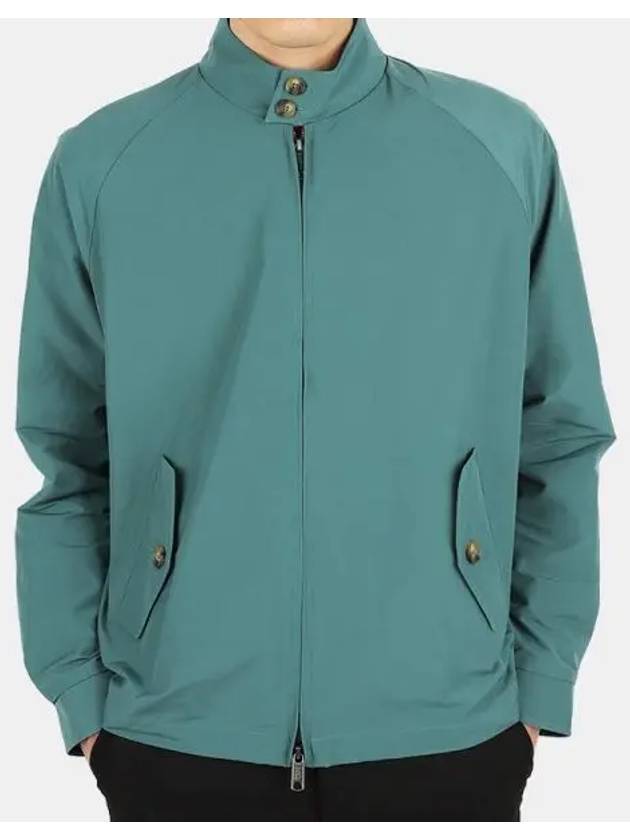 Men's G4 Modern Classic Harrington Zip-Up Jacket Green Lake - BARACUTA - BALAAN 2