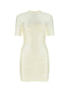 Women's Wrap Short Dress Ivory - ALEXANDER WANG - BALAAN 1