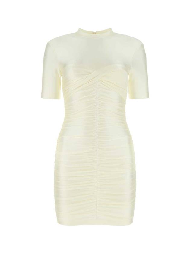 Women's Wrap Short Dress Ivory - ALEXANDER WANG - BALAAN 1