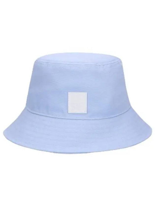 Small Leather Patch Bucket Hat Light Blue - RAF SIMONS - BALAAN 1