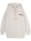 Solena Embroidered Logo Oversized Hoodie Ecru - ISABEL MARANT - BALAAN 4