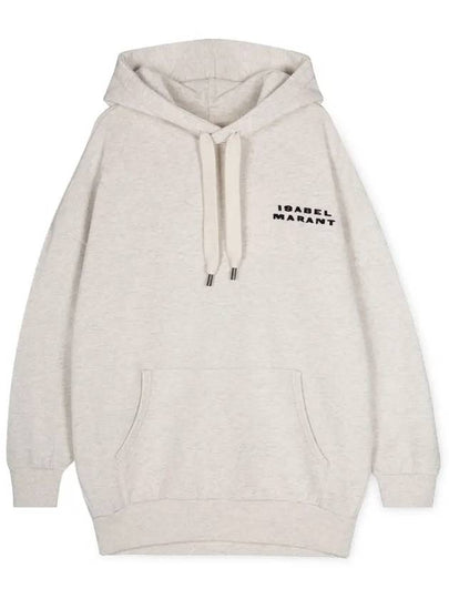 Solena Embroidered Logo Oversized Hoodie Ecru - ISABEL MARANT - BALAAN 2