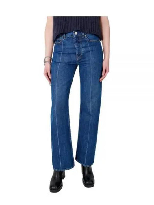 23 BOOT CUT Mid Blue Crease Denim W2235BMW Boot Cut Mid Blue Crease Denim Pants - OUR LEGACY - BALAAN 2