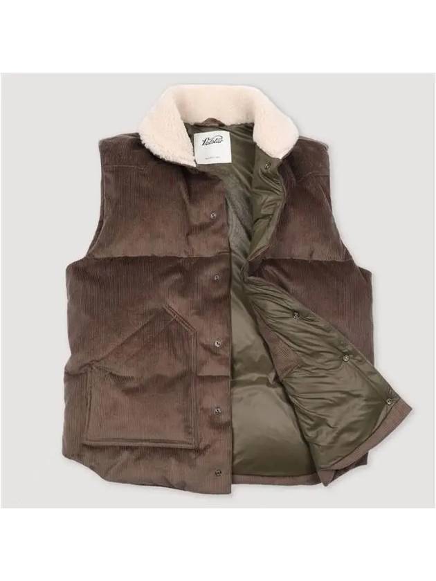 Corduroy Goose Down Collar Sharing Vest - VALSTAR - BALAAN 1