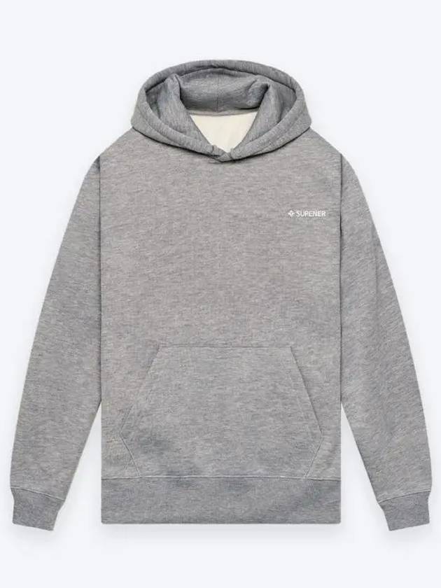 Fideli brushed hooded sweatshirt gray - SUPENER - BALAAN 3