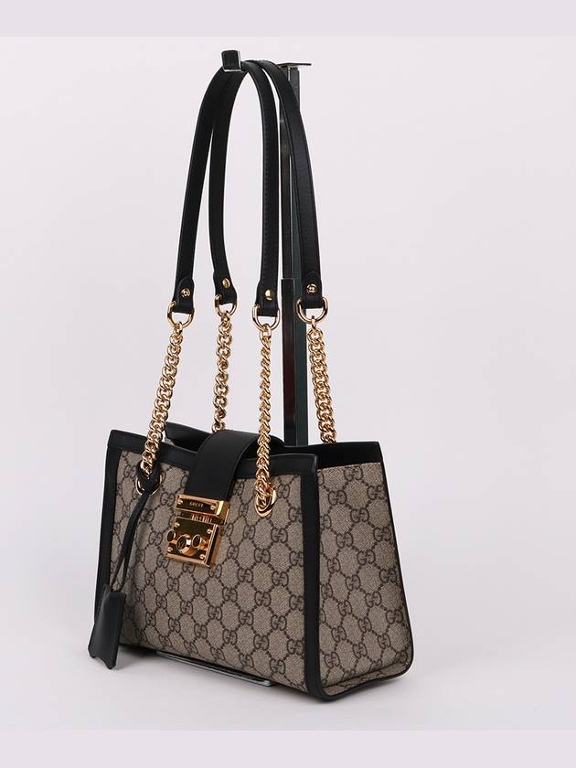 GG Supreme Padlock Small Chain Shoulder Bag 498156 - GUCCI - BALAAN 3