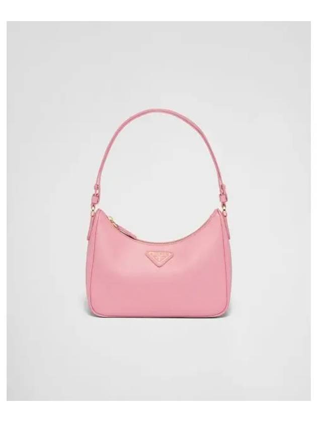 Re-Edition Saffiano Leather Mini Bag Petal Pink - PRADA - BALAAN 2