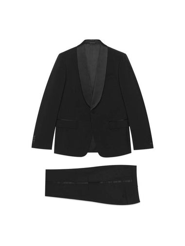 slim fit wool suit black - GUCCI - BALAAN 1