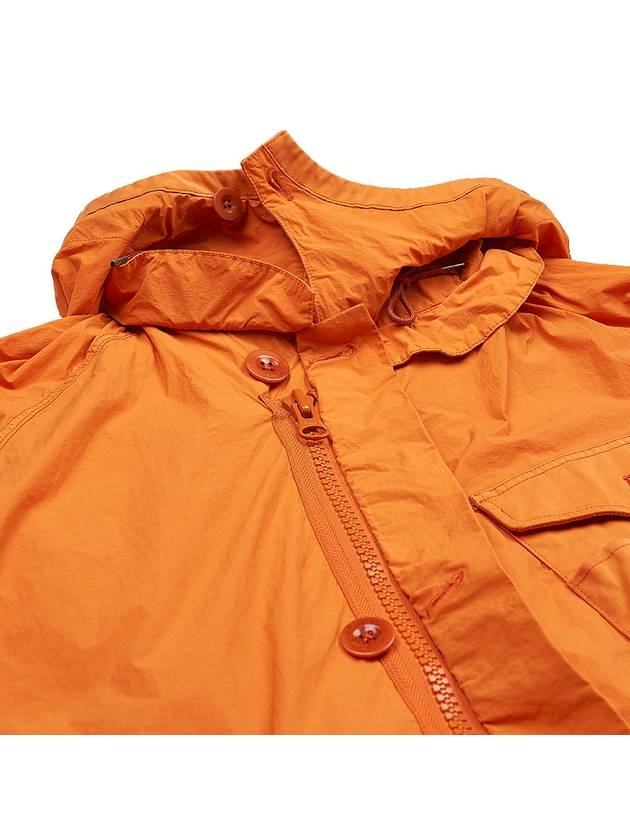 Mid Layer Flap Pocket Hooded Jacket Orange - TEN C - BALAAN 10