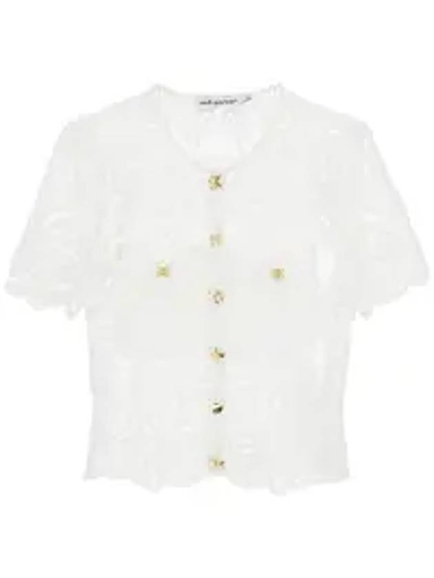 Guipure Lace Shirt White - SELF PORTRAIT - BALAAN 1