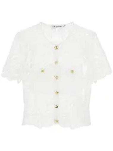 Guipure Lace Shirt White - SELF PORTRAIT - BALAAN 1