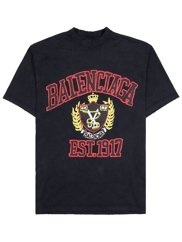 DIY College Medium Fit Short Sleeve T-Shirt Black - BALENCIAGA - BALAAN 11