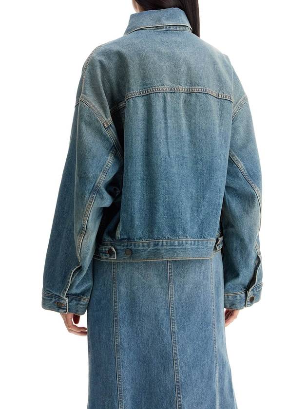 denim boxy jacket with spencer - HAIKURE - BALAAN 3