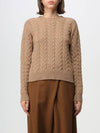 Cashmere Knit Top Camel - MAX MARA - BALAAN 1