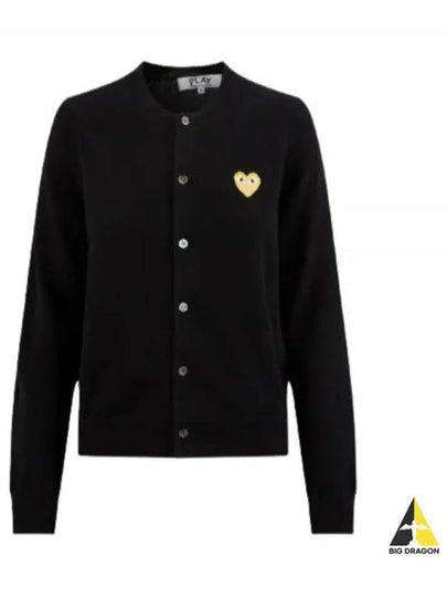 Play Gold Waffen Cardigan Black - COMME DES GARCONS - BALAAN 2