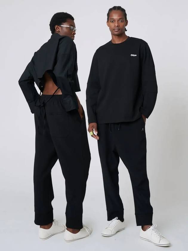 AU42PT08 Sweatshirt baggy pants black - ATHPLATFORM - BALAAN 4