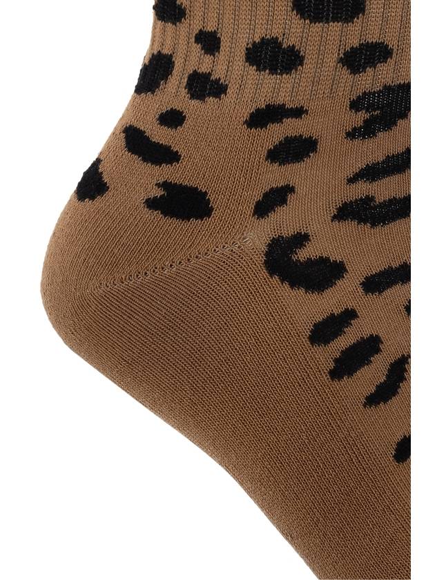 Versace Socks With Animal Motif, Women's, Brown - VERSACE - BALAAN 3