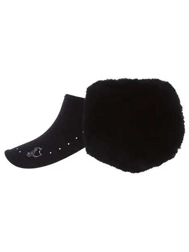 Women s Earmuff Visor 8714LXAS BLACK - BLACK&WHITE - BALAAN 2