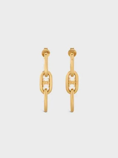 Triomphe Dangling Earrings Gold Finish Brass - CELINE - BALAAN 2