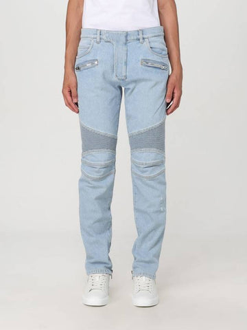 Jeans Biker Balmain in denim di cotone - BALMAIN - BALAAN 1