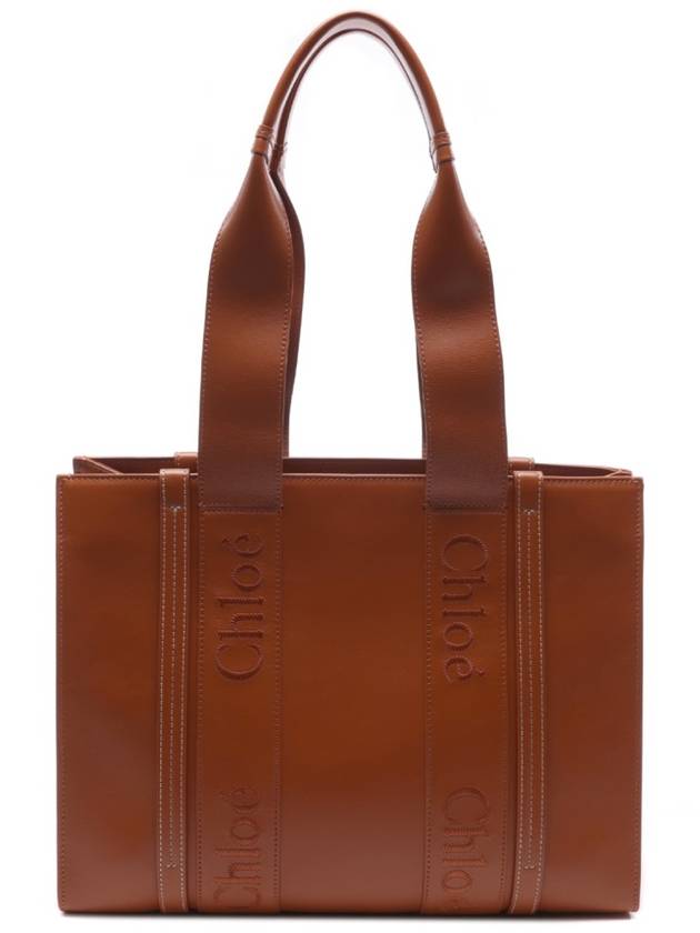 Woody Medium Tote Bag Brown - CHLOE - BALAAN 2