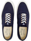 Lace Up Canvas Cotton Low Top Sneakers Navy - MAISON KITSUNE - BALAAN 3