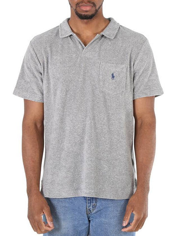 Polo Ralph Lauren Grey Custom Slim-fit Short Sleeve Terry Polo Shirt, Size X-Small - POLO RALPH LAUREN - BALAAN 1