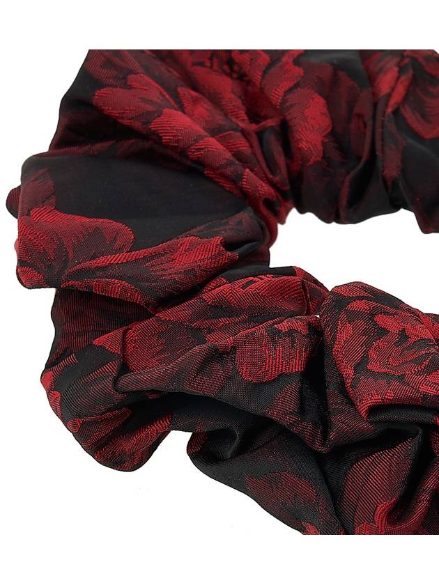 Botanical Jacquard Scrunchie High Risk Red - GANNI - BALAAN 5