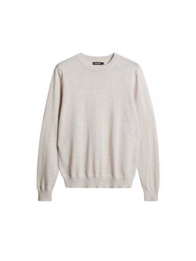 Men's Keane Crew Neck Merino Sweater Moonbeam - J.LINDEBERG - BALAAN 2