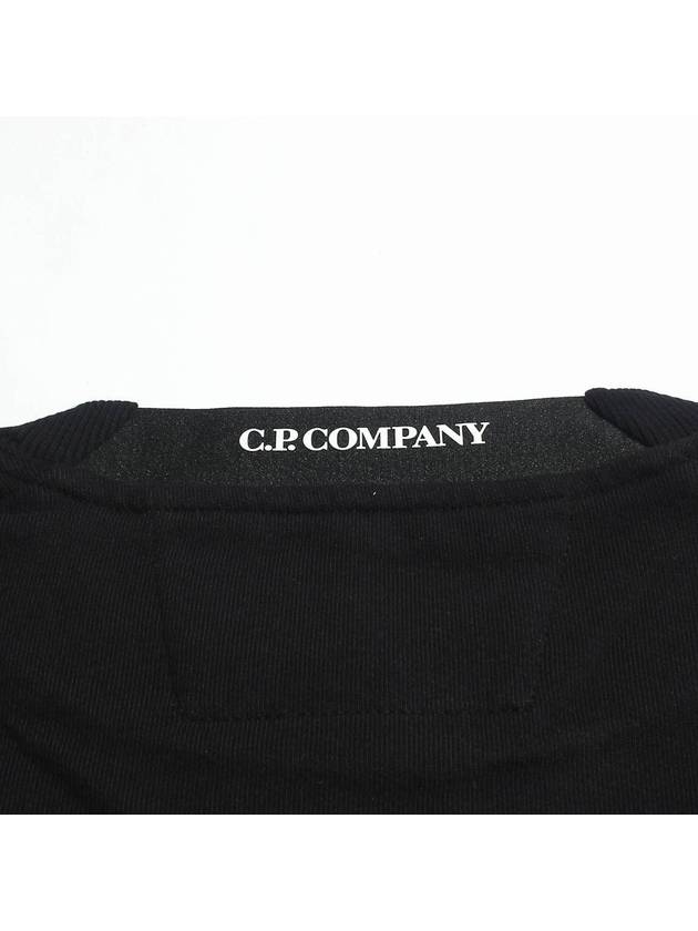 Diagonal Raised Fleece Sweatshirt Black - CP COMPANY - BALAAN 5