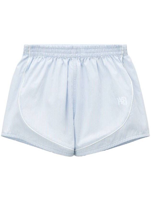 Alexander Wang Striped Shorts With Embroidery - ALEXANDER WANG - BALAAN 1